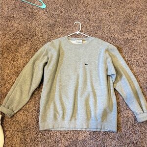 Nike Gray Long Sleeve vintage crewneck